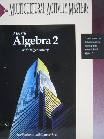 (image for) Merrill Algebra 2 with Trigonometry Multicultural Activity (P)