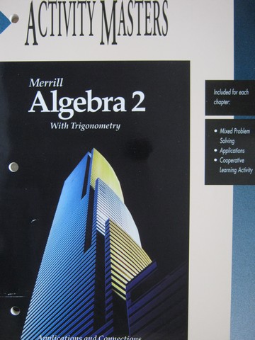 (image for) Merrill Algebra 2 with Trigonometry Activity Masters (P)