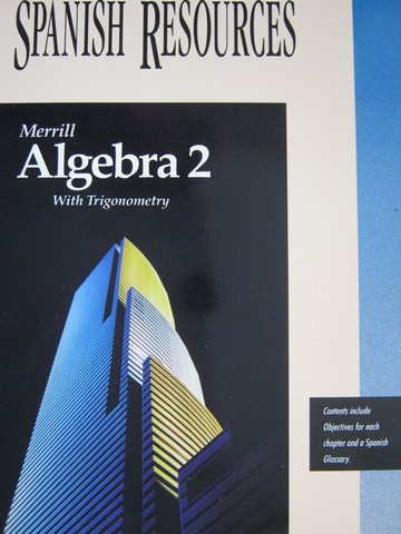 (image for) Merrill Algebra 2 with Trigonometry Spanish Resources (P)