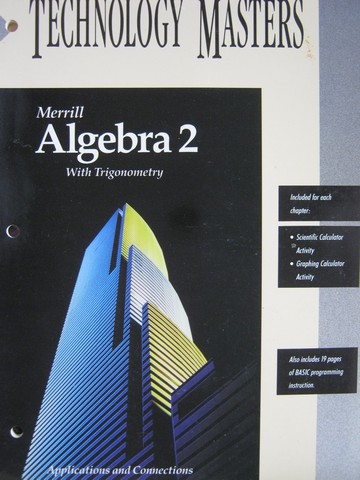 (image for) Merrill Algebra 2 with Trigonometry Technology Masters (P)