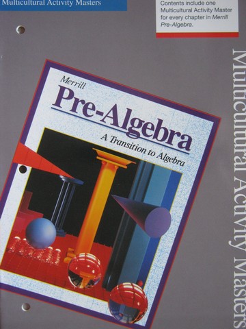 (image for) Merrill Pre-Algebra Multicultural Activity Masters (P)