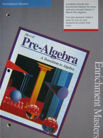 (image for) Merrill Pre-Algebra Enrichment Masters (P)