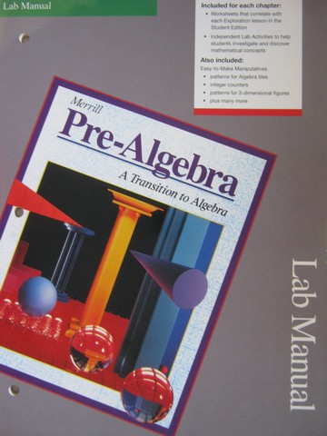 (image for) Merrill Pre-Algebra Lab Manual (P)