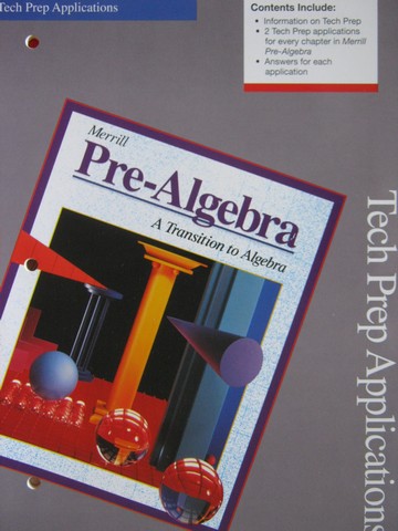 (image for) Merrill Pre-Algebra Tech Prep Applications (P)