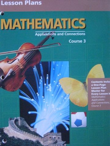 (image for) Mathematics Applications & Connections 3 Lesson Plans (P)
