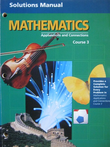 (image for) Mathematics Applications & Connections 3 Solutions Manual (P)
