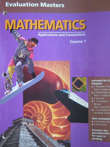 (image for) Mathematics Applications & Connections 1 Evaluation Masters (P)