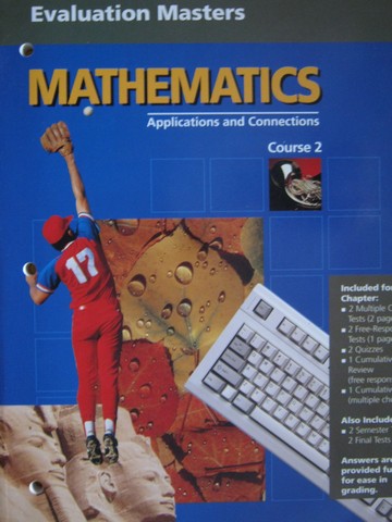 (image for) Mathematics Applications & Connections 2 Evaluation Masters (P)
