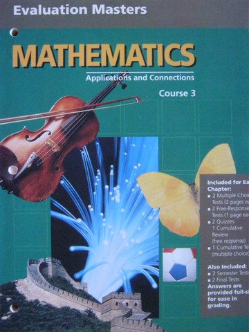 (image for) Mathematics Applications & Connections 3 Evaluation Masters (P)