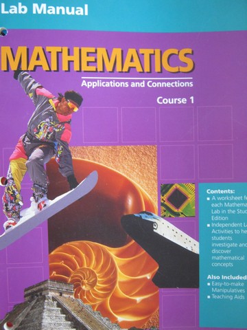 (image for) Mathematics Applications & Connections 1 Lab Manual (P)