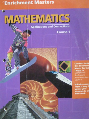 (image for) Mathematics Applications & Connections 1 Enrichment Masters (P)