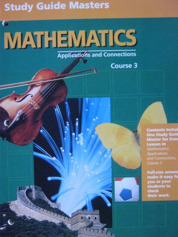 (image for) Mathematics Applications & Connections 3 Study Guide Masters (P)