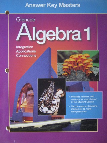 (image for) Algebra 1 Answer Key Masters (P)