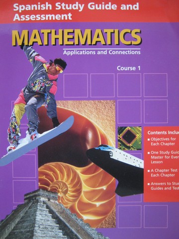 (image for) Mathematics Applications & Connections 1 Spanish Study Guide (P)