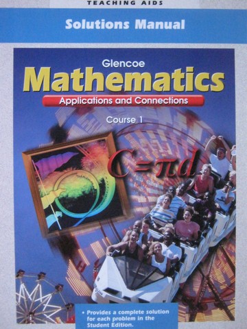 (image for) Mathematics Application & Connections 1 Soultions Manual (P)