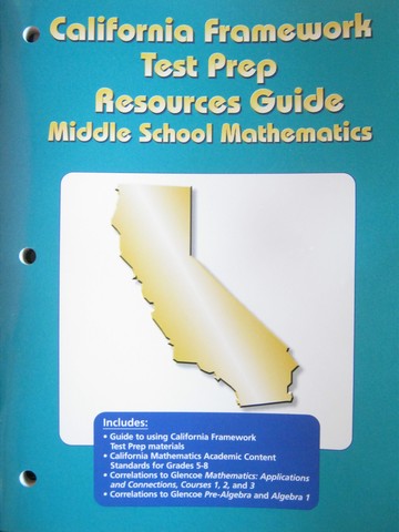 (image for) California Framework Test Prep Resources Guide MS Math (CA)(P)