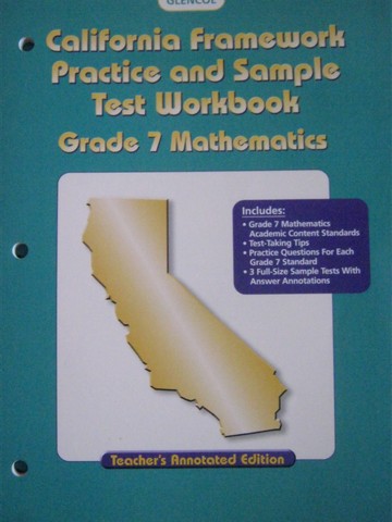(image for) California Framework Practice & Sample Test 7 Math TAE (TE)(P)