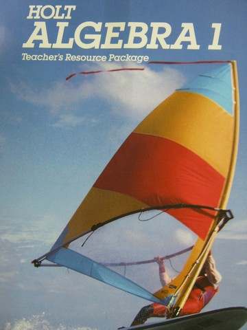 (image for) Holt Algebra 1 TRP (TE)(Binder) by Nichols, Edwards, Garland,