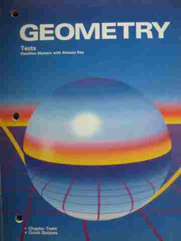(image for) Geometry Tests Blackline Masters with Answer Key (P)