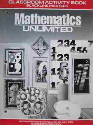 (image for) Mathematics Unlimited 8 Classroom Activity Book (P) by Fennell,