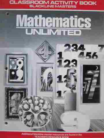 (image for) Mathematics Unlimited 8 Classroom Activity Book (P) by Fennell, Reys, Reys, & Webb