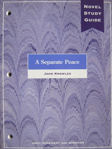 (image for) A Separate Peace Novel Study Guide (P) - Click Image to Close