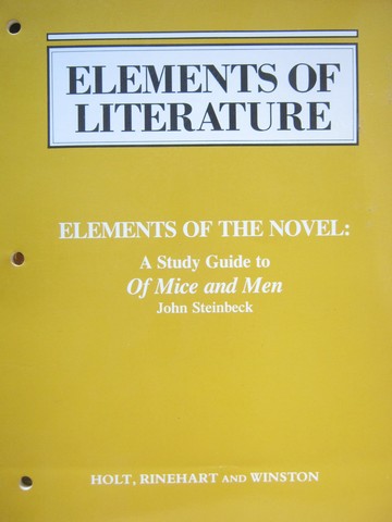(image for) Elements of the Novel Of Mice & Men Study Guide (P) by Reardon