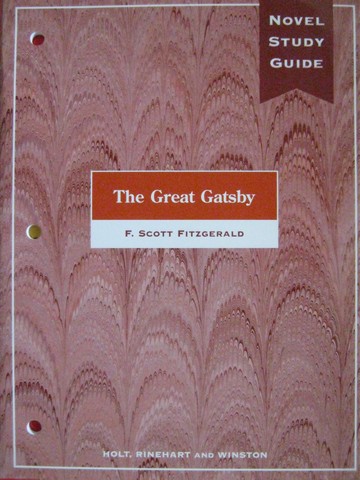 (image for) Novel Study Guide The Great Gatsby (P) by Gary Arpin
