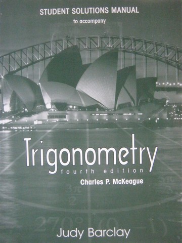 (image for) Trigonometry 4th Edition Student Solutions Manual (P)