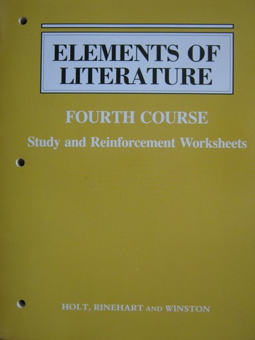 (image for) Elements of Literature 4th Course Study & Reinforcement (P)