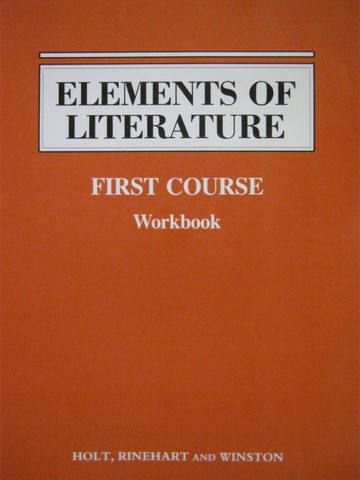 (image for) Elements of Literature 1st Course Workbook (P)