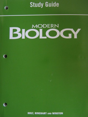 (image for) Modern Biology Study Guide (P)