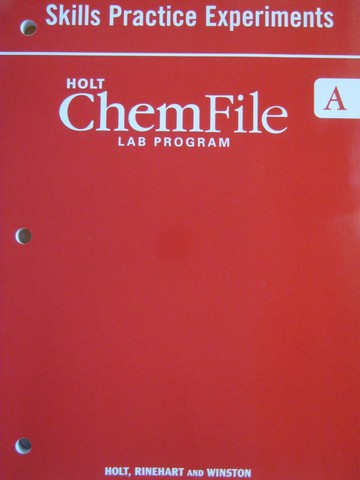 (image for) ChemFile Lab Program A Skills Practice Experiments (P)