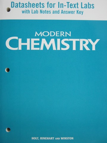 (image for) Modern Chemistry Datasheets for In-Text Labs with Answers (P)