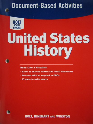 (image for) United States History Document-Based Activities (P)