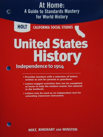 (image for) United States History Independence to 1914 At Home (CA)(P)