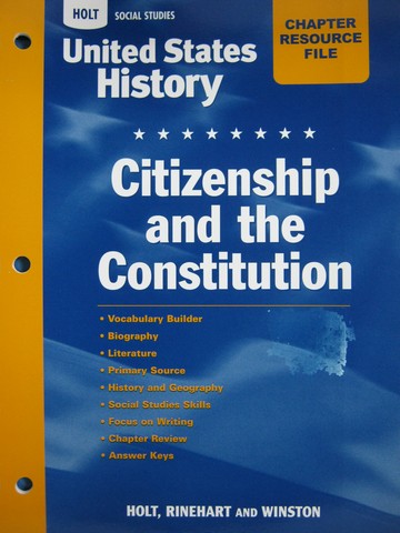 (image for) United States History Chapter 5 Resource File (P)