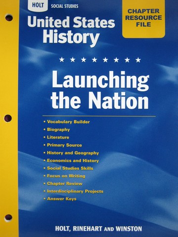 (image for) United States History Chapter 6 Resource File (P)