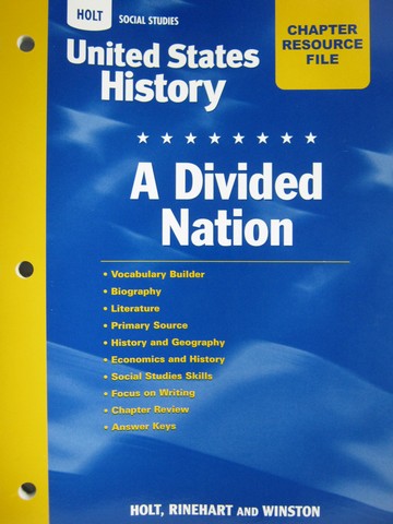 (image for) United States History Chapter 14 Resource File (P)