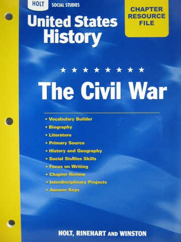 (image for) United States History Chapter 15 Resource File (P)