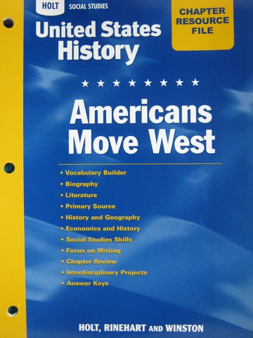 (image for) United States History Chapter 17 Resource File (P)