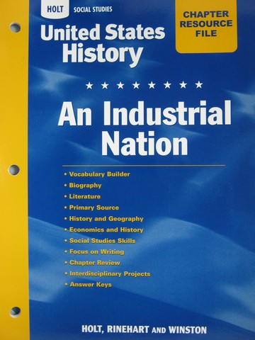 (image for) United States History Chapter 18 Resource File (P)
