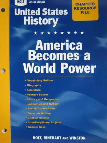 (image for) United States History Chapter 20 Resource File (P)