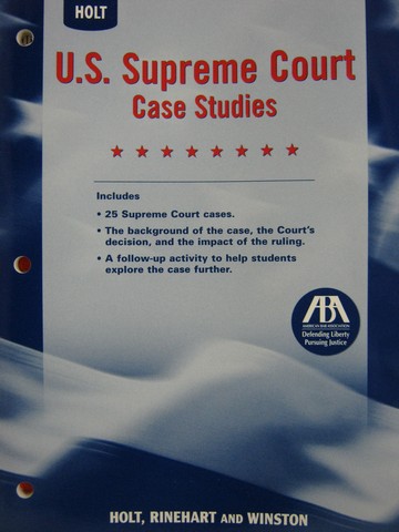 (image for) US Supreme Court Case Studies (P)