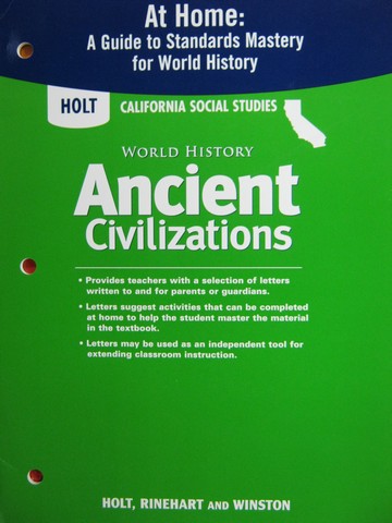 (image for) Ancient Civilizations At Home A Guide to Standards (CA)(P) - Click Image to Close