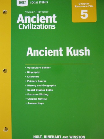 (image for) Ancient Civilizations Chapter 5 Resource File (P)