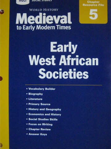 (image for) Medieval to Early Modern Times Chapter 5 Resource File (P)