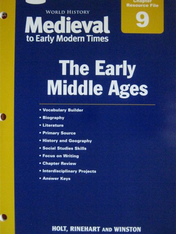 (image for) Medieval to Early Modern Times Chapter 9 Resource File (P)