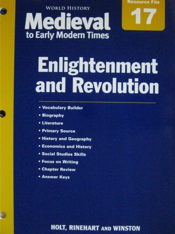 (image for) Medieval to Early Modern Times Chapter 17 Resource File (P)
