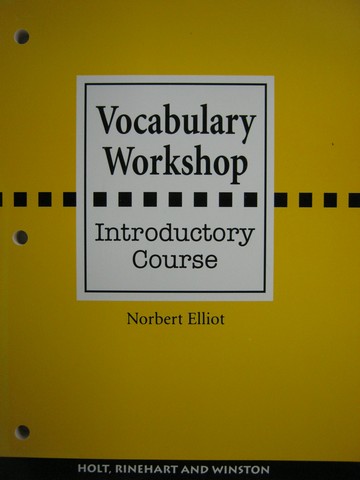 (image for) Vocabulary Workshop Introductory Course (P) by Norbert Elliot